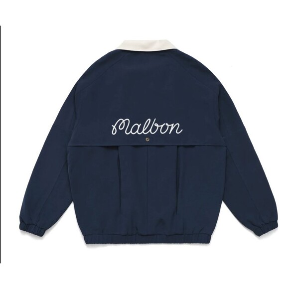 Malbon Golf Haider Pullover Double Layered Navy Blue Size XL New Deadstock - Picture 1 of 12